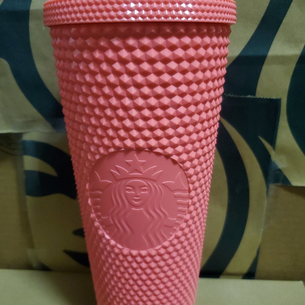 Starbucks Dragon Fruit Pink Studded Cup BRAND NEW 24 oz